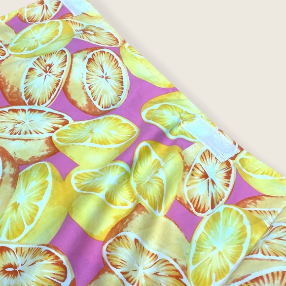 Lemon & Limes Citrus Pattern Bikini Sarong Cover M - Picture 9 of 12
